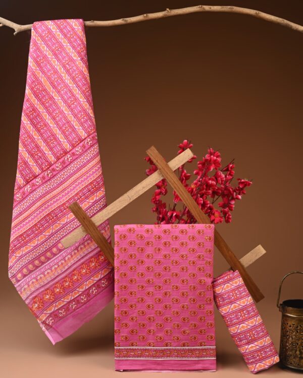 Cotton Suit with Cotton Dupatta