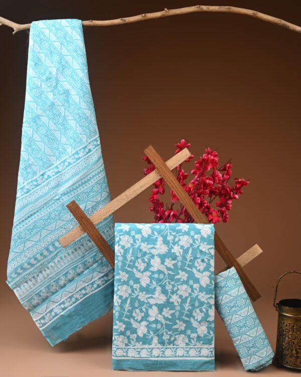 Cotton Suit with Cotton Dupatta