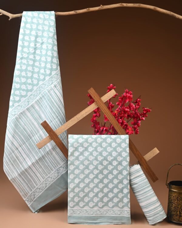 Cotton Suit with Cotton Dupatta