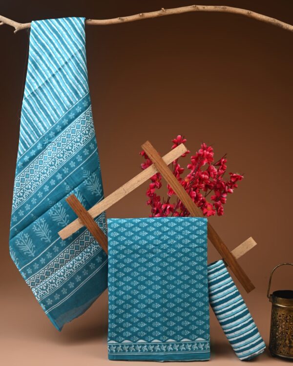 Cotton Suit with Cotton Dupatta