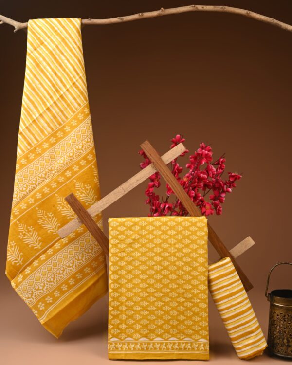 Cotton Suit with Cotton Dupatta