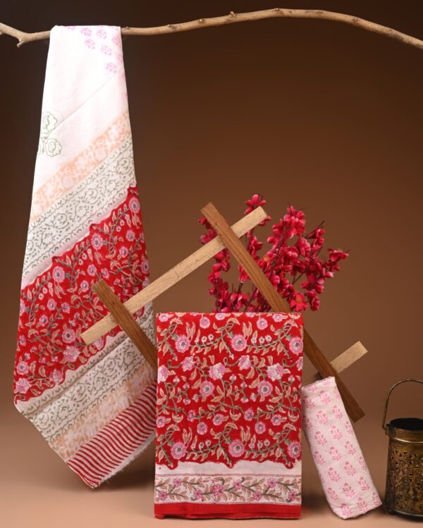 Cotton Suit with Cotton Dupatta