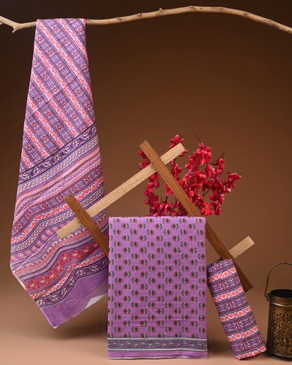 Cotton Suit with Cotton Dupatta