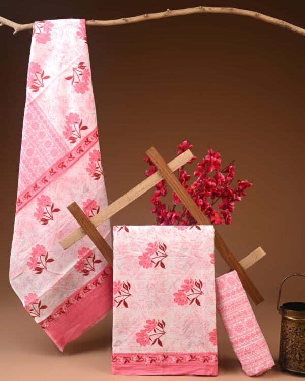 Cotton Suit with Cotton Dupatta