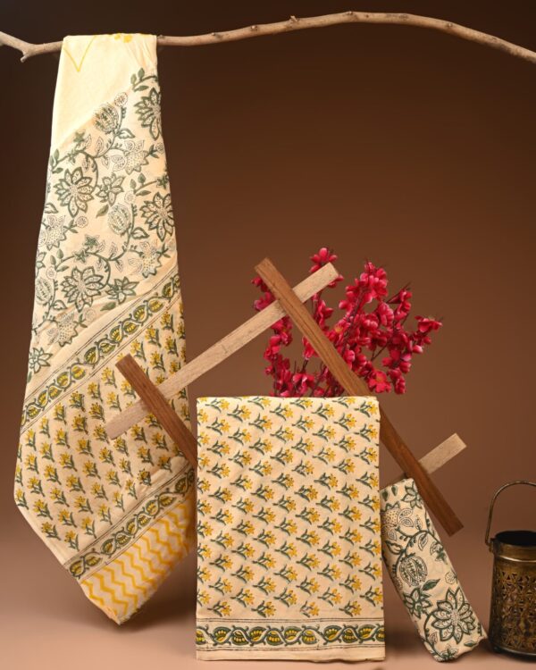 Cotton Suit with Cotton Dupatta