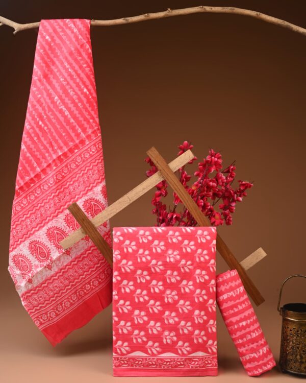 Cotton Suit with Cotton Dupatta