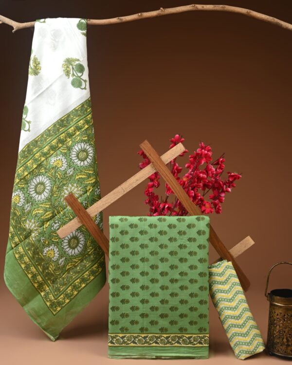 Cotton Suit with Cotton Dupatta