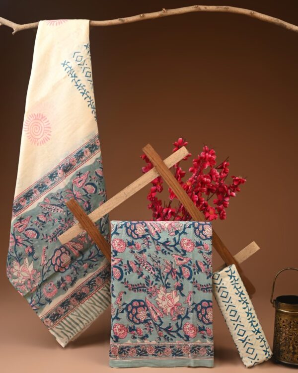 Cotton Suit with Cotton Dupatta