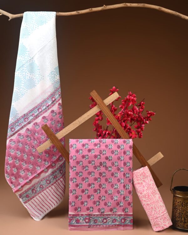 Cotton Suit with Cotton Dupatta