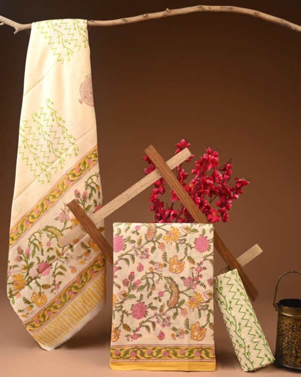 Cotton Suit with Cotton Dupatta