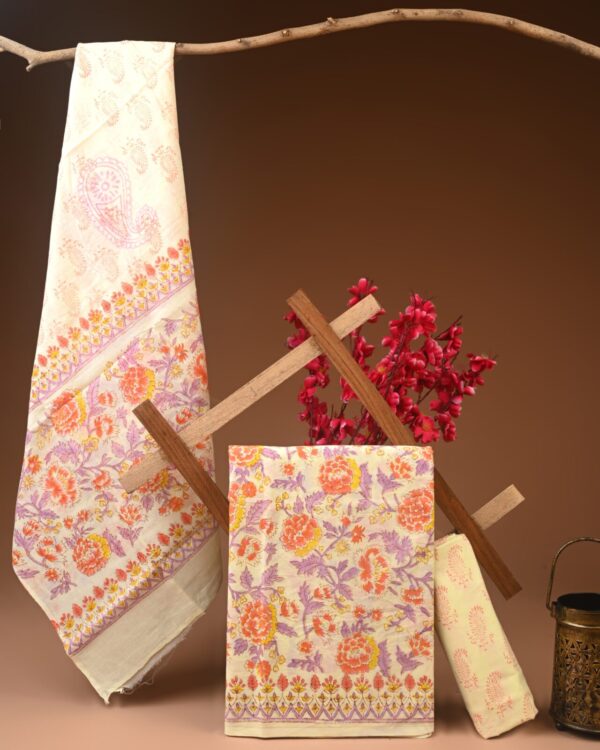 Cotton Suit with Cotton Dupatta