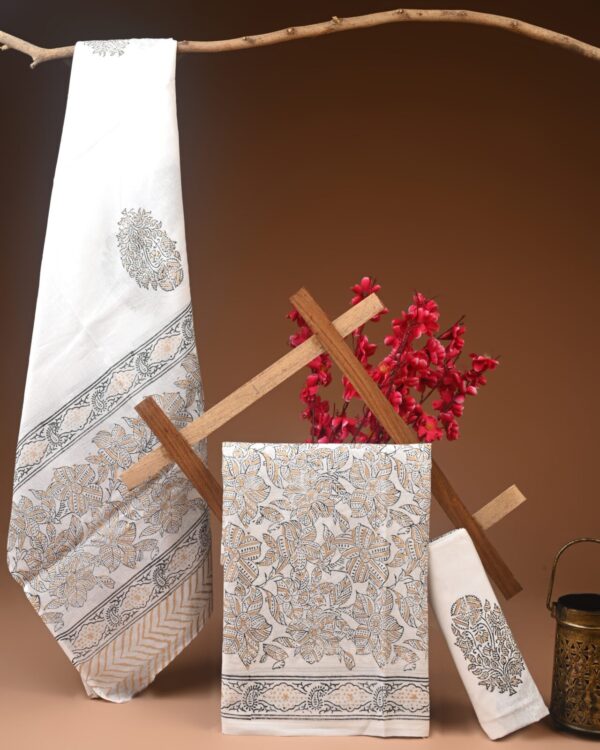 Cotton Suit with Cotton Dupatta