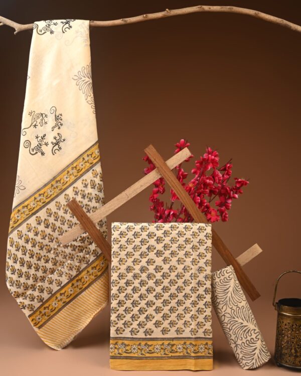 Cotton Suit with Cotton Dupatta