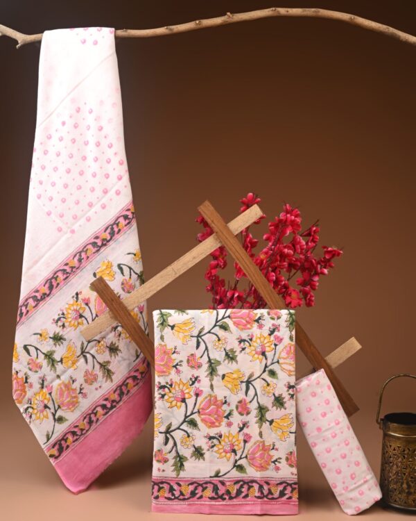 Cotton Suit with Cotton Dupatta