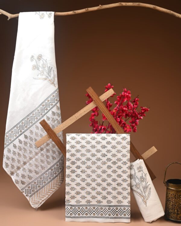 Cotton Suit with Cotton Dupatta