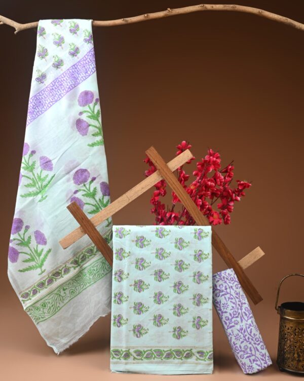 Cotton Suit with Cotton Dupatta