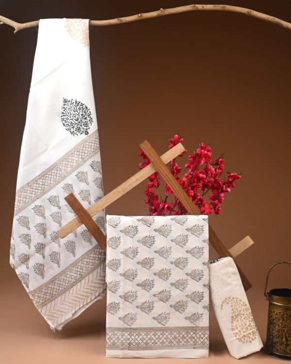 Cotton Suit with Cotton Dupatta