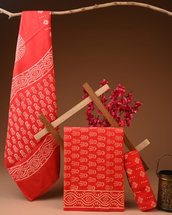 Cotton Suit with Cotton Dupatta