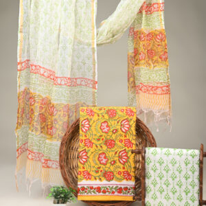 Cotton Suit with Kota Doria Dupatta