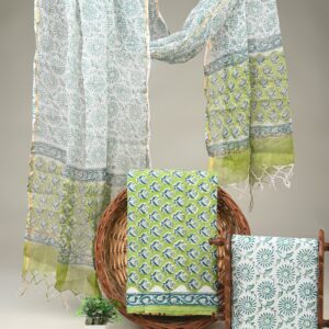 Cotton Suit with Kota Doria Dupatta