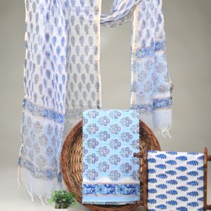 Cotton Suit with Kota Doria Dupatta