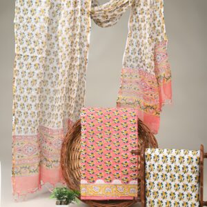 Cotton Suit with Kota Doria Dupatta