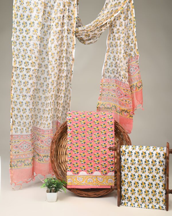 Cotton Suit with Kota Doria Dupatta