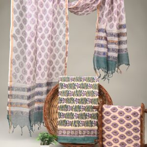 Cotton Suit with Kota Doria Dupatta