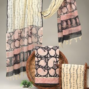 Cotton Suit with Kota Doria Dupatta