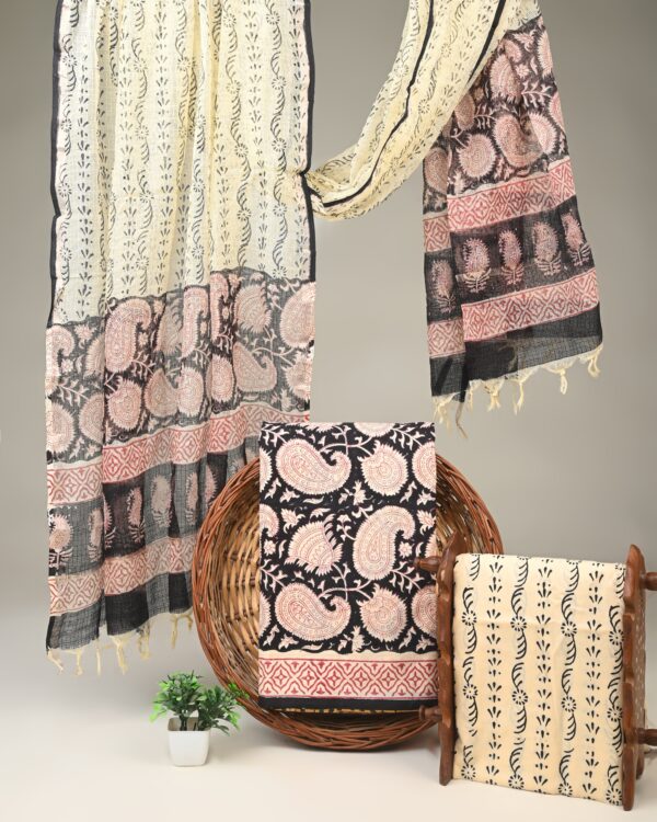 Cotton Suit with Kota Doria Dupatta