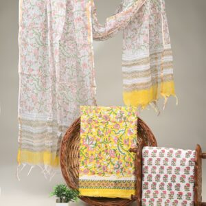 Cotton Suit with Kota Doria Dupatta