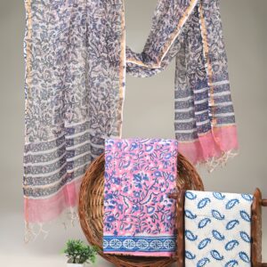 Cotton Suit with Kota Doria Dupatta