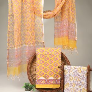 Cotton Suit with Kota Doria Dupatta