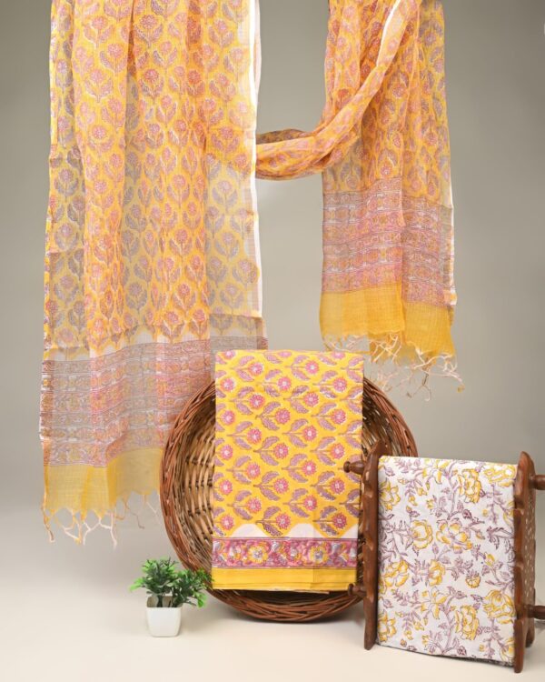 Cotton Suit with Kota Doria Dupatta