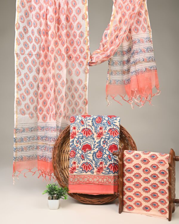 Cotton Suit with Kota Doria Dupatta