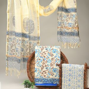 Cotton Suit with Kota Doria Dupatta