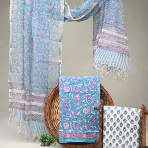 Cotton Suit with Kota Doria Dupatta