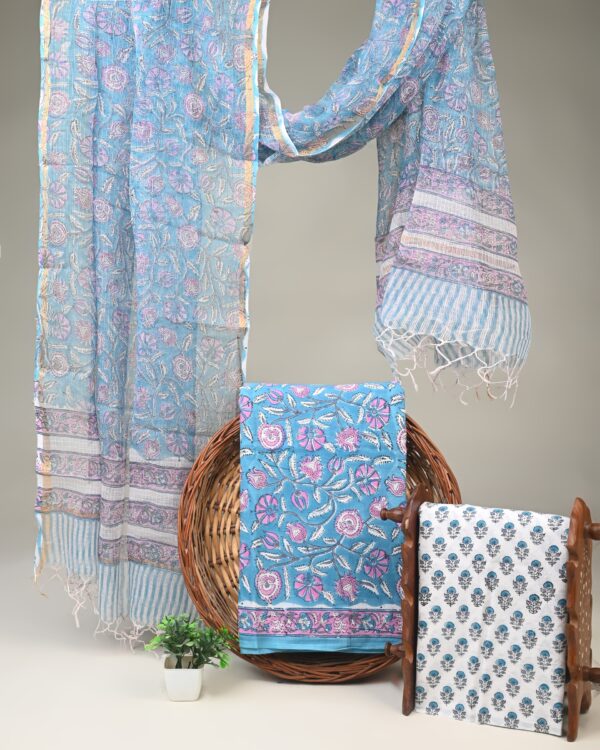 Cotton Suit with Kota Doria Dupatta