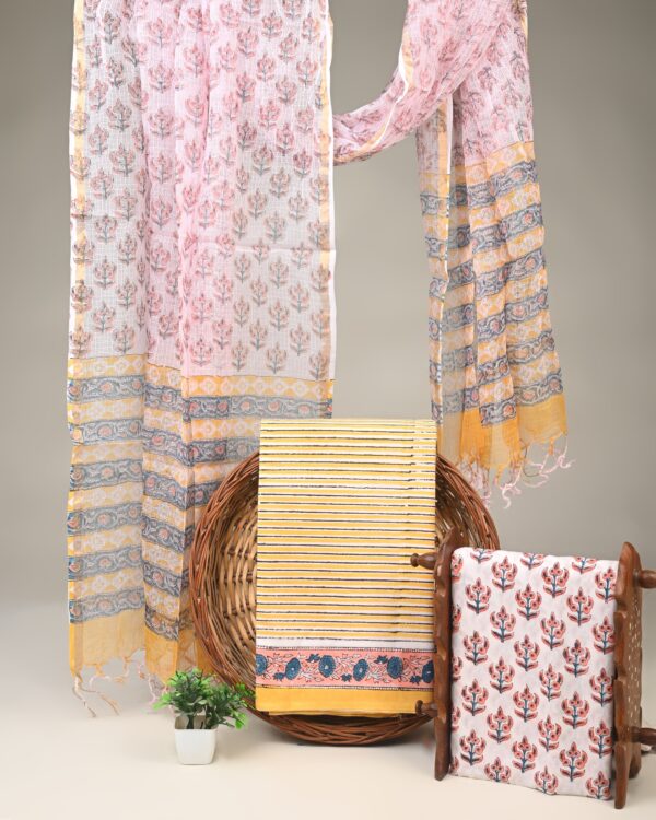 Cotton Suit with Kota Doria Dupatta