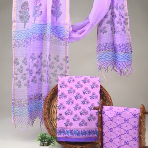 Cotton Suit with Kota Doria Dupatta