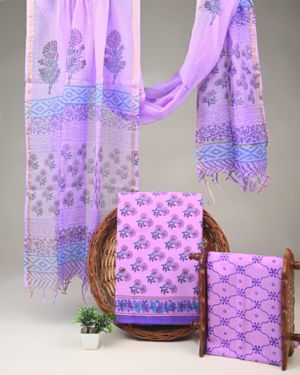 Cotton Suit with Kota Doria Dupatta