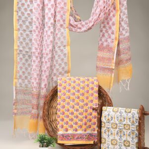 Cotton Suit with Kota Doria Dupatta