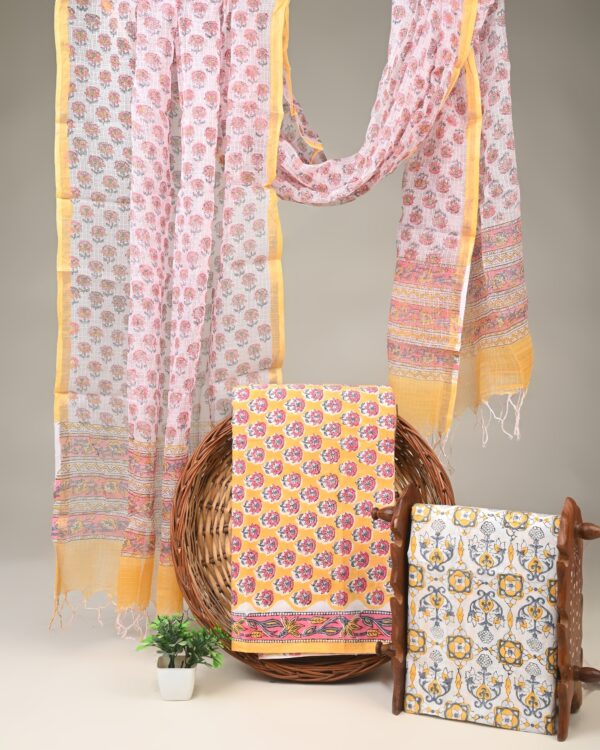 Cotton Suit with Kota Doria Dupatta