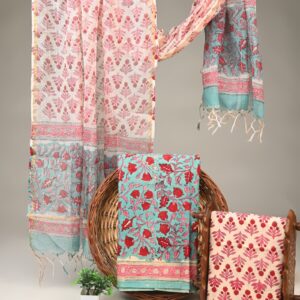 Cotton Suit with Kota Doria Dupatta