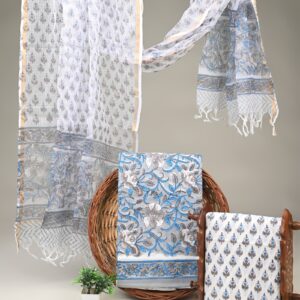 Cotton Suit with Kota Doria Dupatta