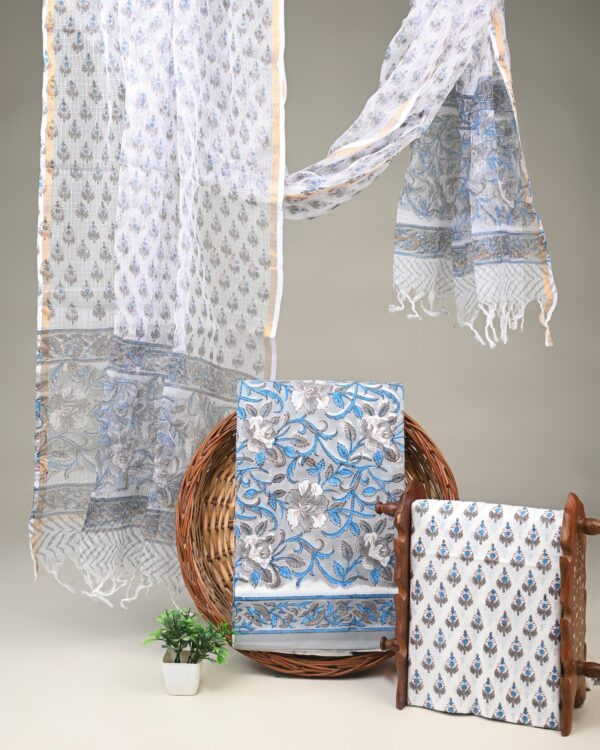 Cotton Suit with Kota Doria Dupatta