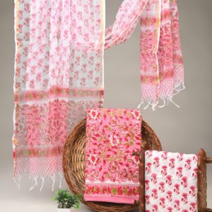 Cotton Suit with Kota Doria Dupatta