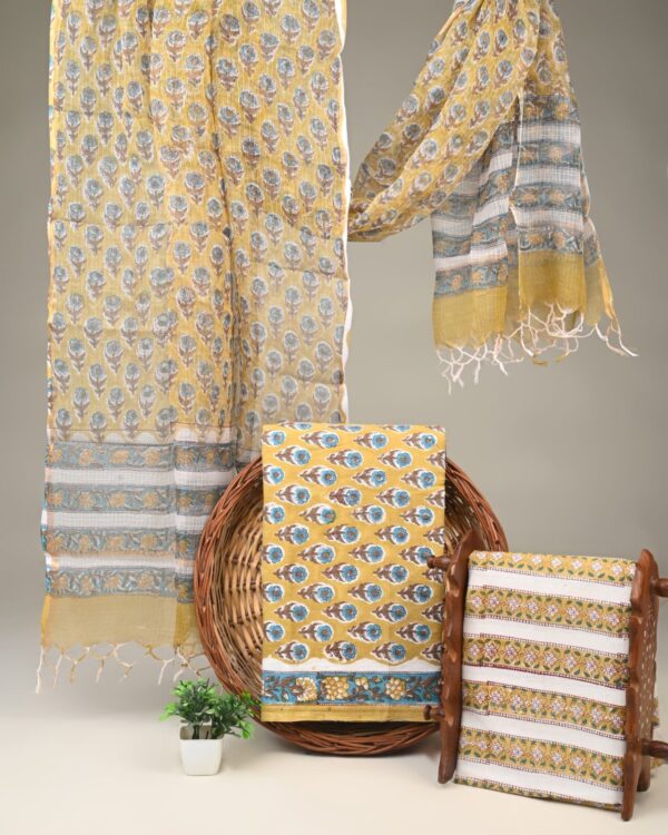 Cotton Suit with Kota Doria Dupatta