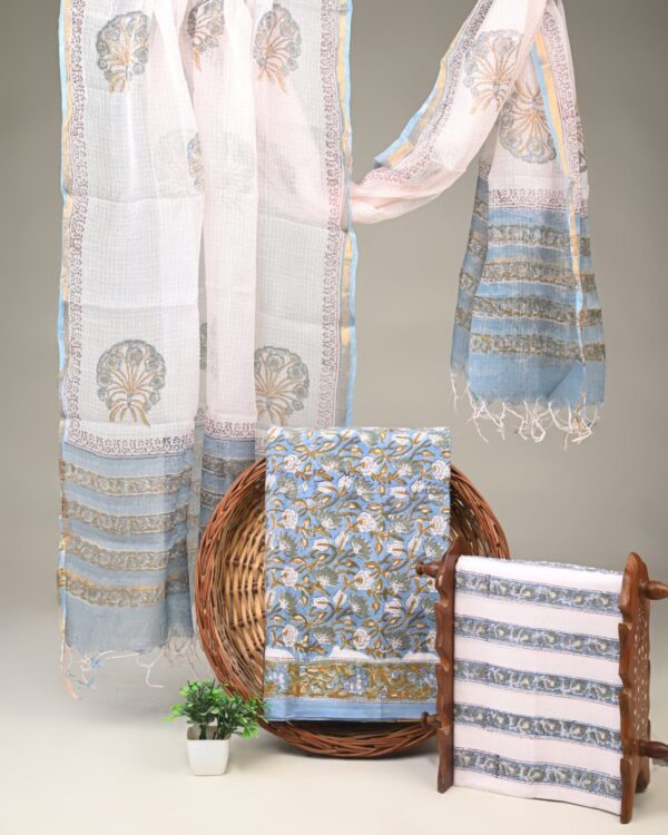 Cotton Suit with Kota Doria Dupatta