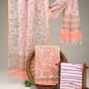 Cotton Suit with Kota Doria Dupatta